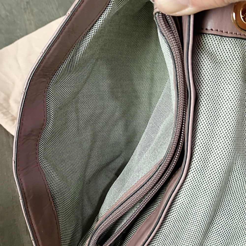 Rebecca Minkoff Edie Flap Pink/Taupe w/Gold - Picture 8 of 11